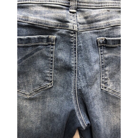 Inc Womens Denim Jeans Size 16 Straight Leg Regular Fit Distressed - Picture 16 of 16